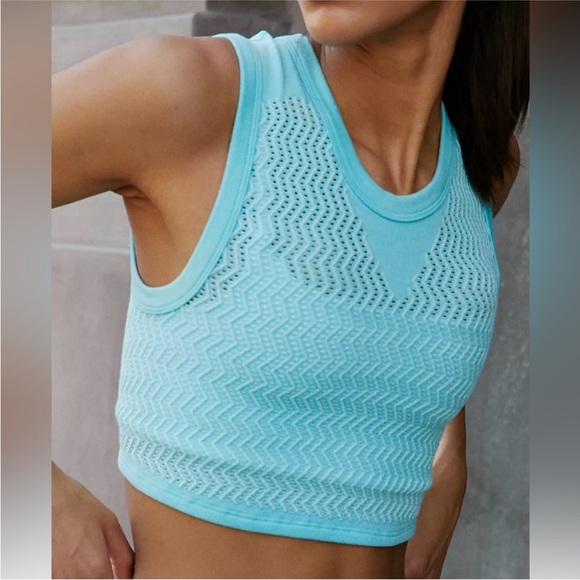 NWOT Free People Movement Free Throw Textured Muscle Tank - Picture 1 of 8